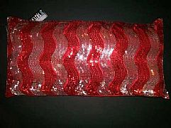 SEQUINS-JAZZY-WAVE-RED-&-SILVER-CUSHION-30-cm-X-60-cm-RECTANGLE-NEW-DESIGNER